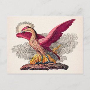 Antike mittelalterliche Phoenix-Postkarte Postkarte