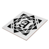 Antike mittelalterliche Schrift Fliese (Seite)