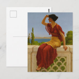 Antike Mittelmeer-Seeblick-Kunst im klassischen St Postkarte