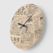 Antike Mode: Werbeseiten in Zeitungen Große Wanduhr (Winkel)