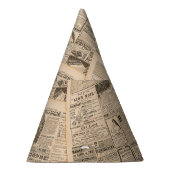 Antike Mode: Werbeseiten in Zeitungen Partyhütchen (Rechts)