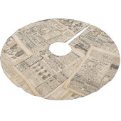 Antike Mode: Werbeseiten in Zeitungen Polyester Weihnachtsbaumdecke (Schrägansicht)