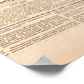 Antike Mode: Werbeseiten in Zeitungen Poster (Ecke)