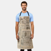 Antike Mode: Werbeseiten in Zeitungen Schürze (Getragen)