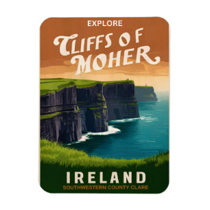Antike Moher-Klippen, Irlands Naturgeschenke Magnet