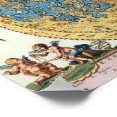 Antike Mondkarte Poster (Ecke)