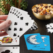 Antike Mondzeichnung Spielkarten (In Situ)
