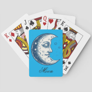 Antike Mondzeichnung Spielkarten