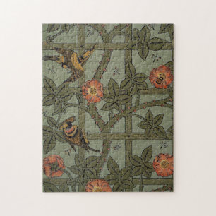 Antike Morris-Gittertapete Puzzle