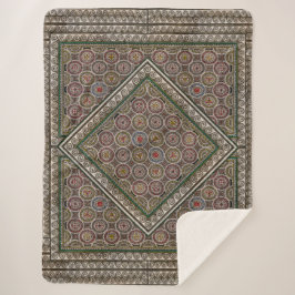 Antike Mosaik-Sherpa-Decke Sherpadecke