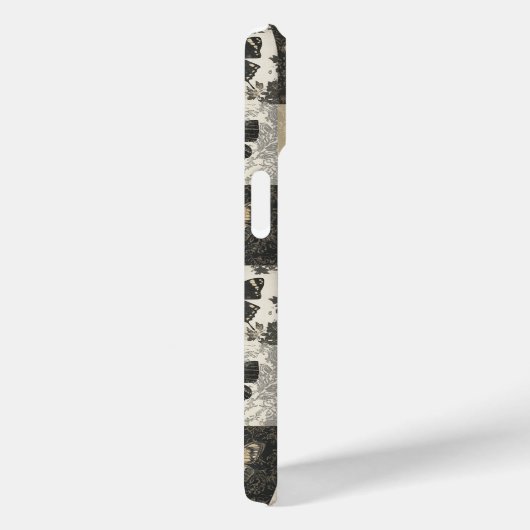 Antike Moth- und Schmetterlingskollage Case-Mate iPhone Hülle (Rückseite / Rechts)