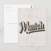 Antike Münchner Postkarte (Vorne/Hinten)