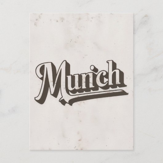 Antike Münchner Postkarte (Vorderseite)