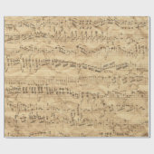 Antike Musik Geschenkpapier (Flach)