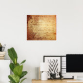 Antike Musik Poster (Heimbüro)