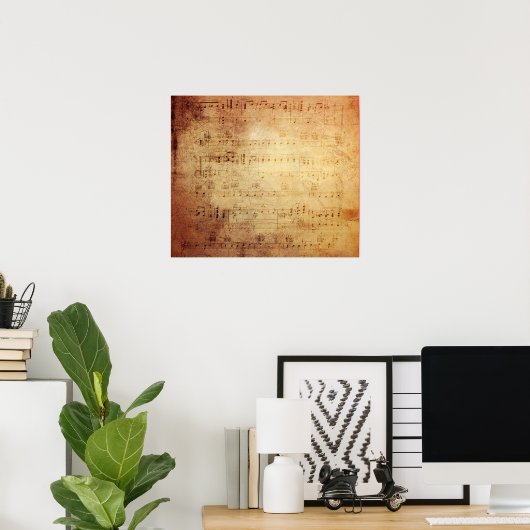 Antike Musik Poster (Heimbüro)