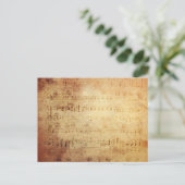 Antike Musik Postkarte (Stehend Vorderseite)
