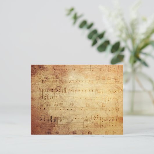 Antike Musik Postkarte (Stehend Vorderseite)