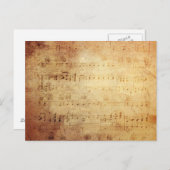 Antike Musik Postkarte (Vorne/Hinten)