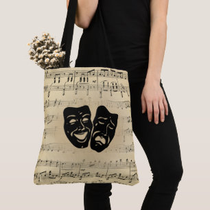 Antike Musik-und Theater-Masken Tasche