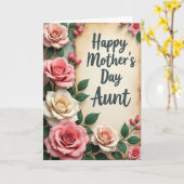 Antike Muttertags-Dankeskarten Karte (Gelbe Blume)