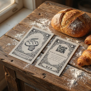 Antike Mystische Kunstbäckerei Visitenkarte