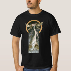 Antike Mythologie, ein geflügelter Drache im Ozean T-Shirt