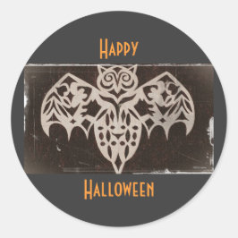 Antike Nachtkreatur Runder Aufkleber