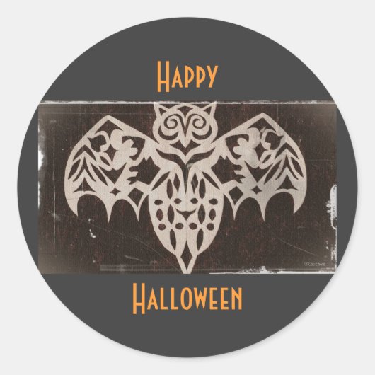 Antike Nachtkreatur Runder Aufkleber (Vorderseite)