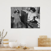 Antike Nähmaschine: 40er Poster (Küche)