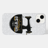 Antike Nähmaschine ADD NAME Seamstress Schneider Case-Mate iPhone Hülle (Rückseite (Horizontal))