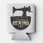 Antike Nähmaschine ADD NAME Seamstress Schneider Dosenkühler (Rückseite)