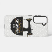 Antike Nähmaschine ADD NAME Seamstress Schneider Samsung Galaxy Hülle (Rückseite (Horizontal))