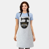 Antike Nähmaschine ADD NAME Seamstress Schneider Schürze (Getragen)