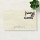 Antike Nähmaschine mit Namen Post-it Klebezettel (Büro)