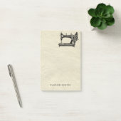 Antike Nähmaschine mit Namen Post-it Klebezettel (Büro)