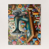 Antike Nähmaschine Puzzle (Vertikal)