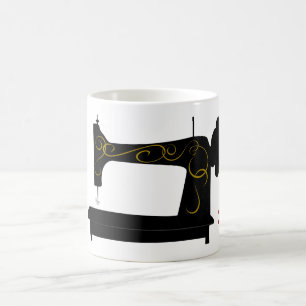 Antike Nähmaschine-Tasse Kaffeetasse