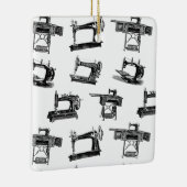 Antike Nähmaschinen CUSTOM HINTERGRUNDFARBE Keramikornament (Rechts)