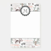 Antike Nashorn-Nashorn Abrecht Durer Art Post-it Klebezettel (Vorderseite)