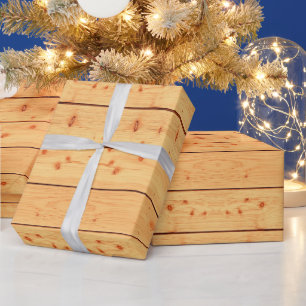 Antike natürliche Holzstruktur - rustikaler Baumst Geschenkpapier
