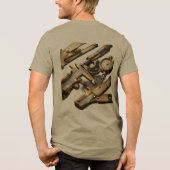 Antike Navigationsinstrumente Abenteuer Entdecker Tri-Blend Shirt (Rückseite)