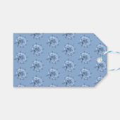 Antike Nebelblaue Rosen Geschenkanhänger (Vorderseite (Horizontal))