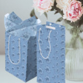 Antike Nebelblaue Rosen Geschenkanhänger