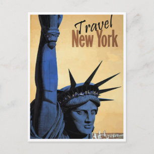 Antike New York Reise-Postkarte Postkarte
