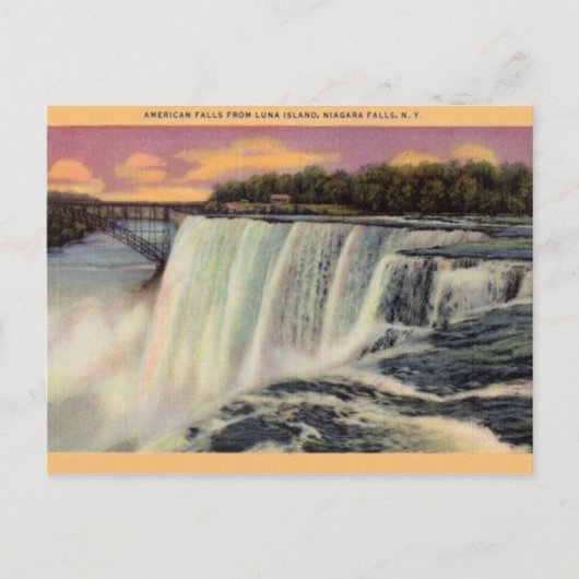 Antike Niagara-Fälle-Postkarte Postkarte (Vorderseite)