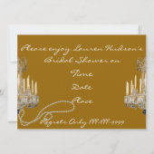 Antike, NIEDRIGE BRIDAL SHOWING INVITATION IMITATE Einladung (Rückseite)