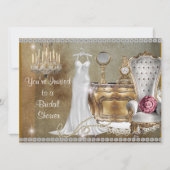 Antike, NIEDRIGE BRIDAL SHOWING INVITATION IMITATE Einladung (Vorderseite)