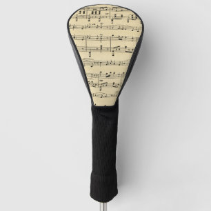 Antike Noten Golf Headcover