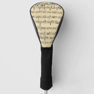 Antike Noten Golf Headcover